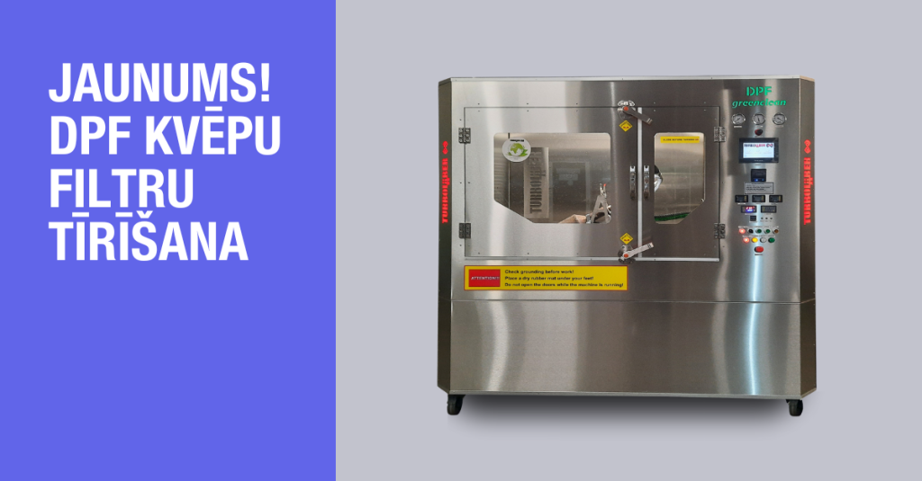 Jauns pakalpojums Mārupē - DPF kvēpu filtru tīrīšana