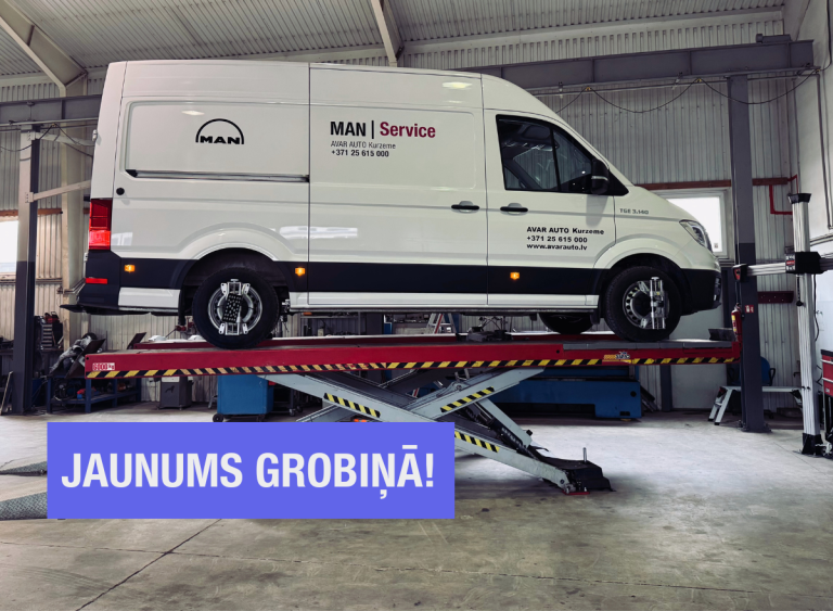 JAUNUMS GROBIŅĀ – moderns savirzes stends mikroautobusiem
